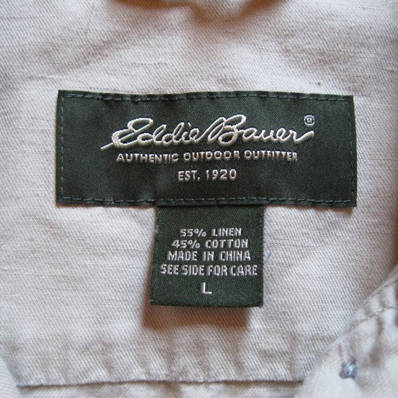Eddie Bauer Khaki Button Down Utility Jacket - Picture 10 of 11